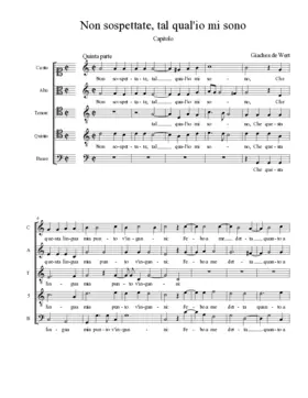 Non sospettate, tal qual'io mi sono