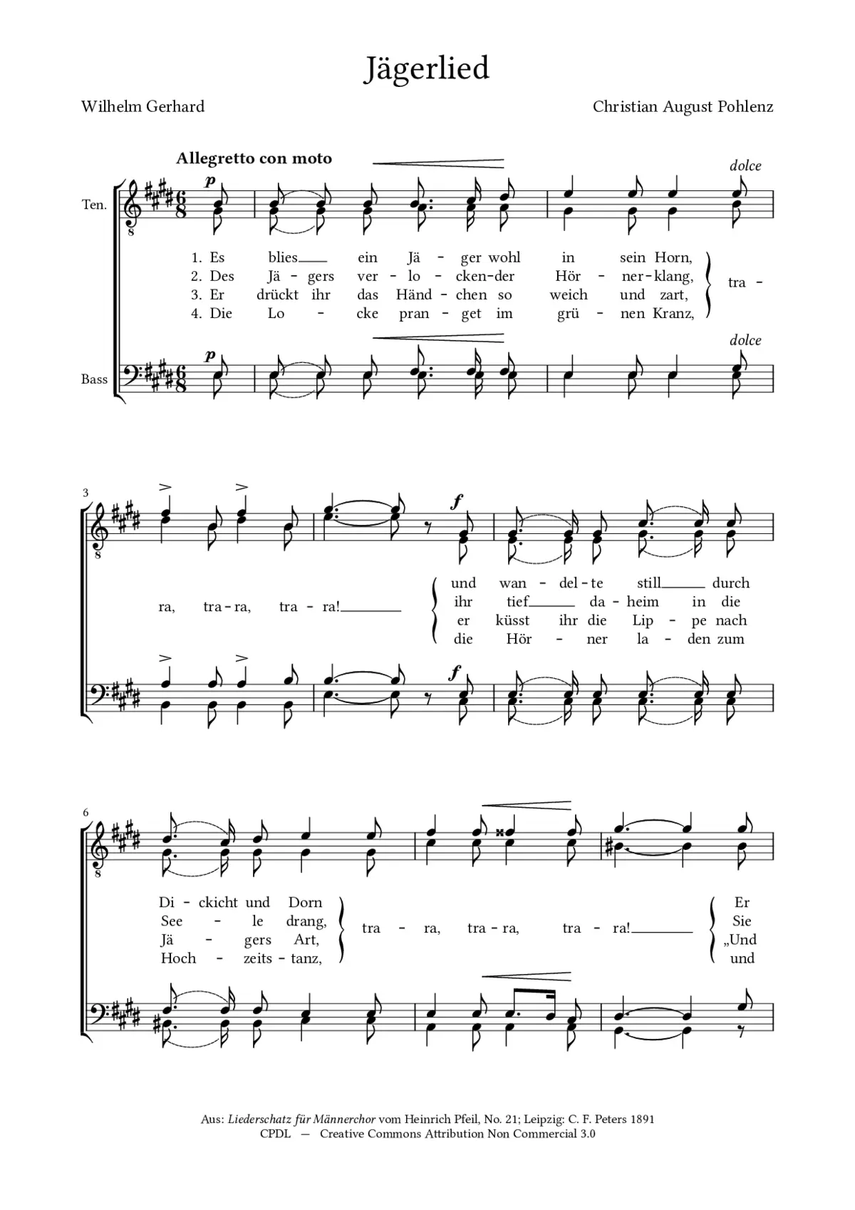 Jägerlied - Page 1