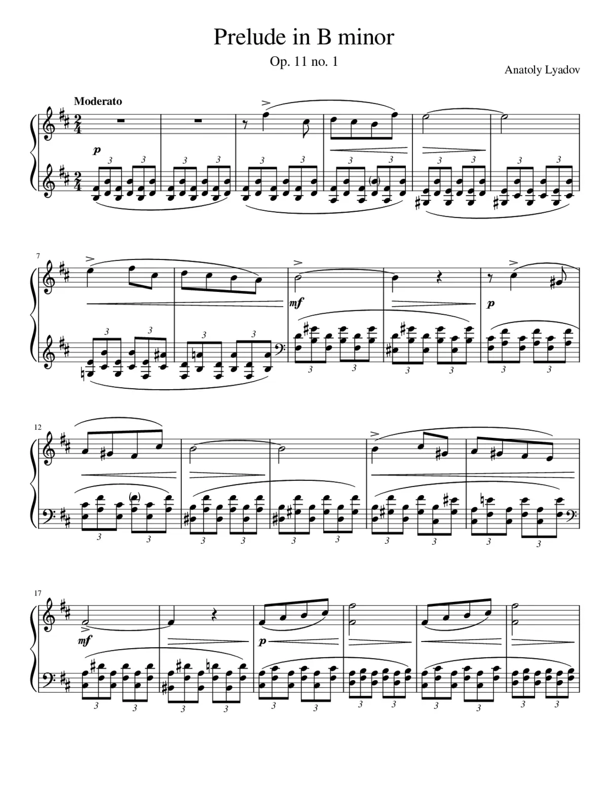 3 Morceaux Op.11 - Page 1