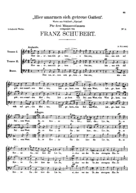 Hier umarmen sich getreue Gatten