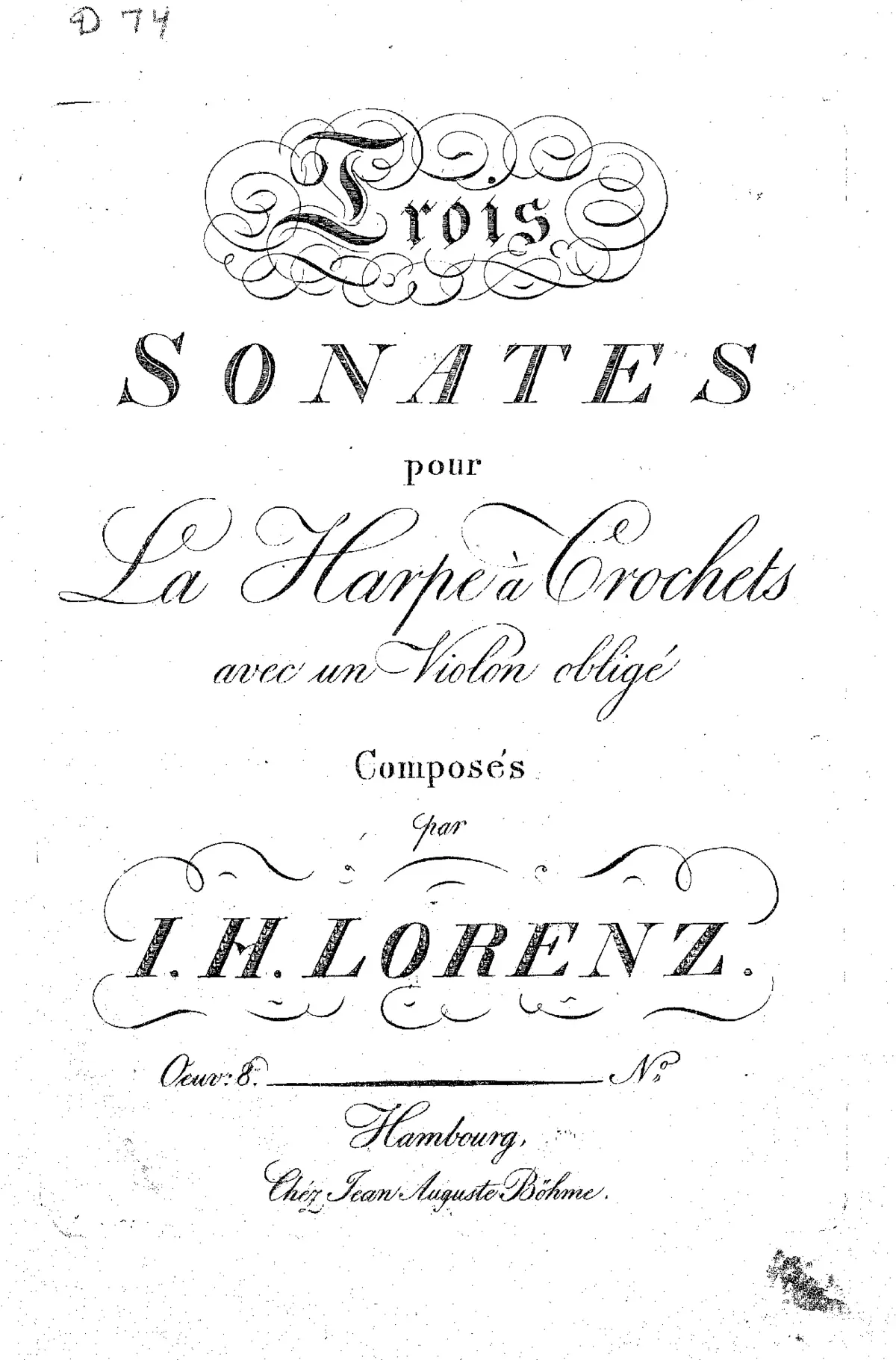 3 Sonatas for Harp and Violin - Page 1