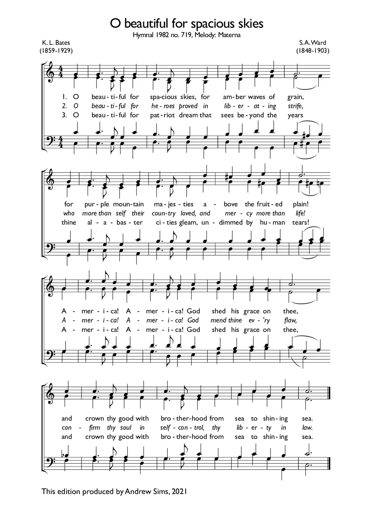 America, the Beautiful - Page 1