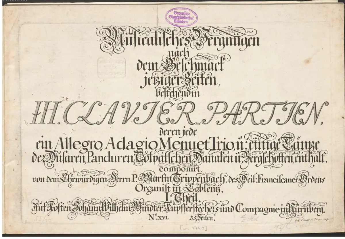 3 Clavier-Partien, Musicalisches Vergnügen Teil 1 - Page 1