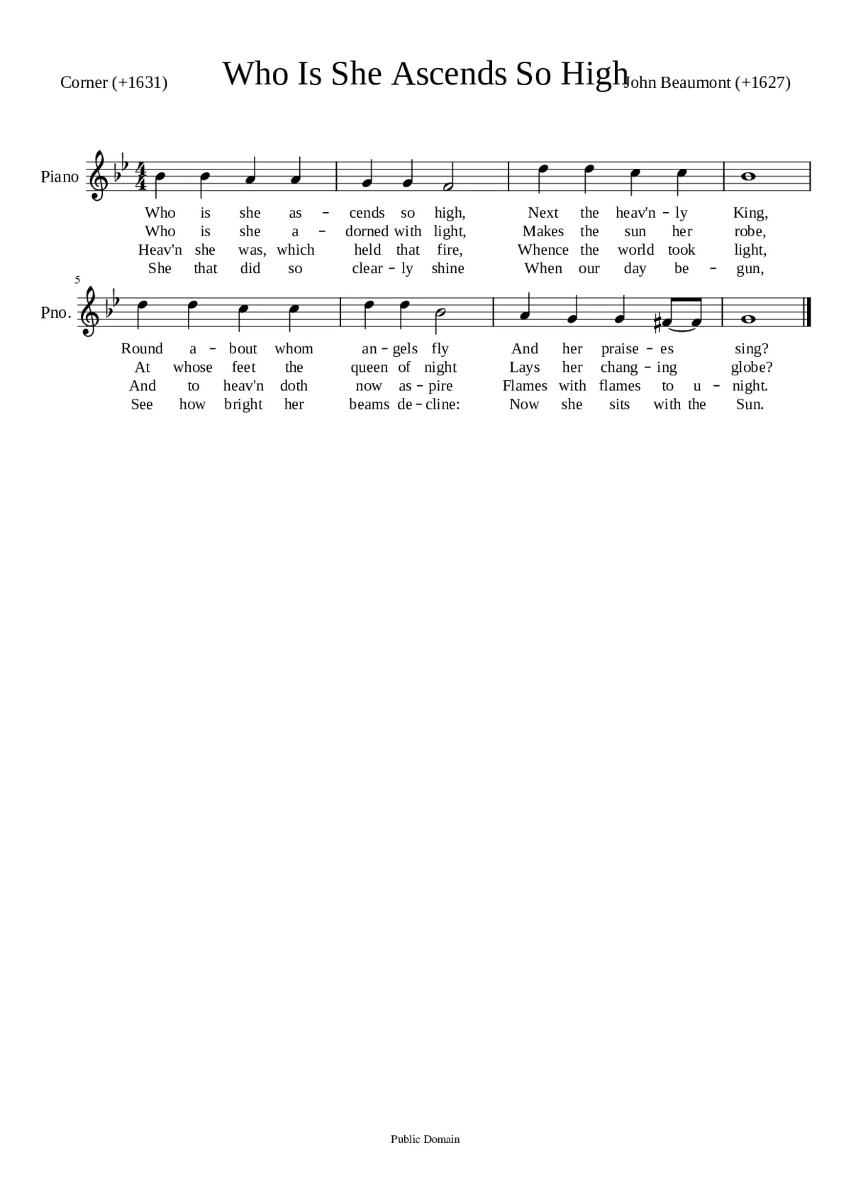 Who Is She Ascends So High - Page 1