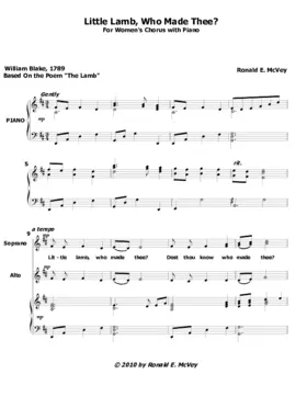 Little lamb, who made thee?