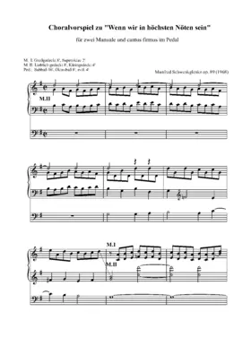 Drei Choralvorspiele für Orgel