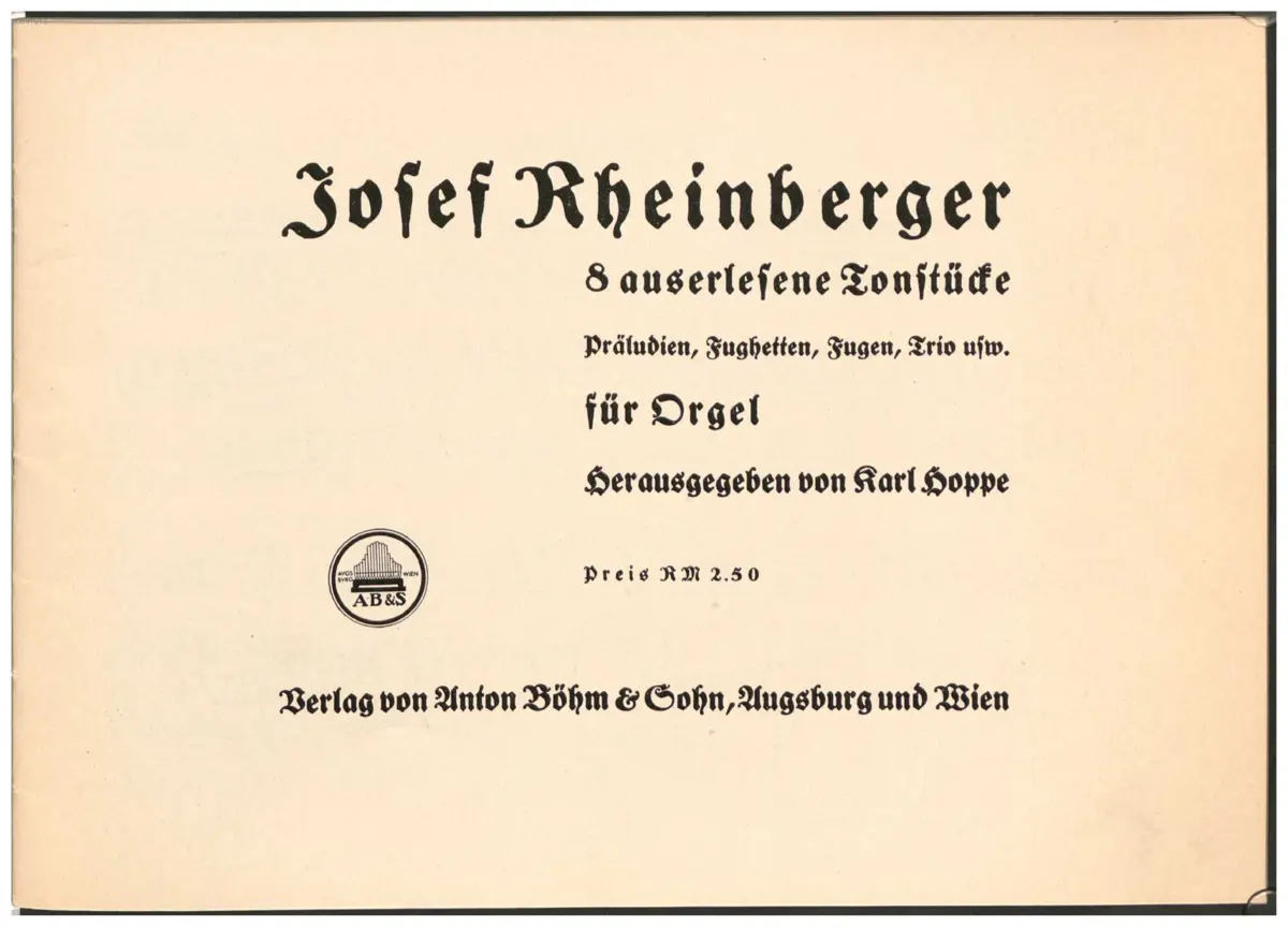 12 Fughetten strengen Stils, Op.123b - Page 1