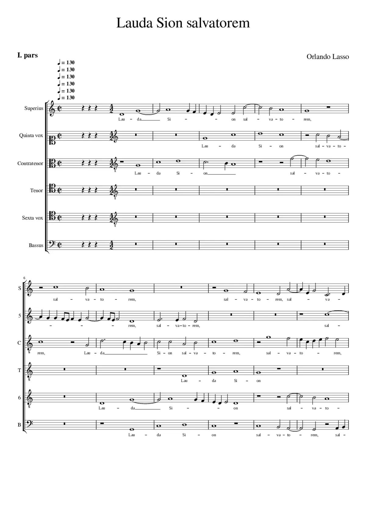 Lauda Sion salvatorem - Page 1