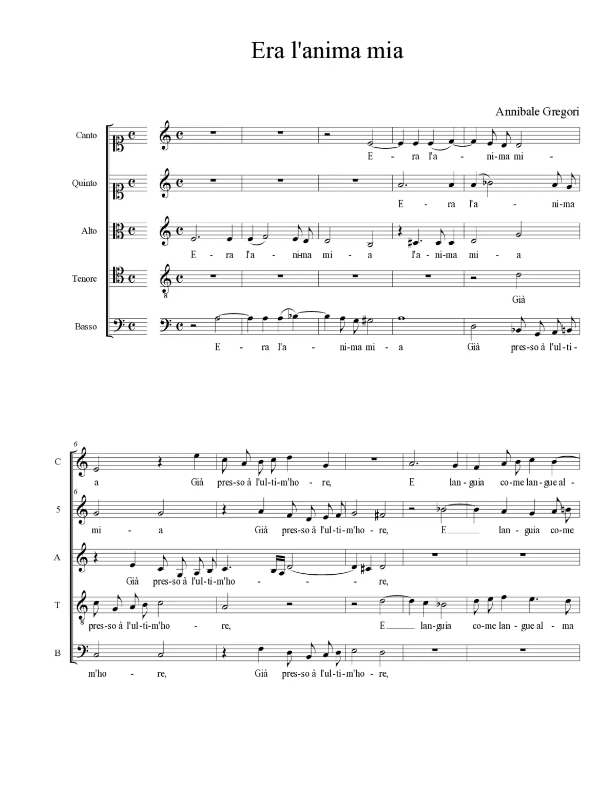 Era l'anima mia - Page 1