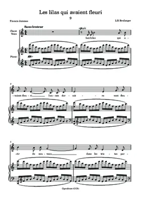 Les lilas qui avaient fleuri