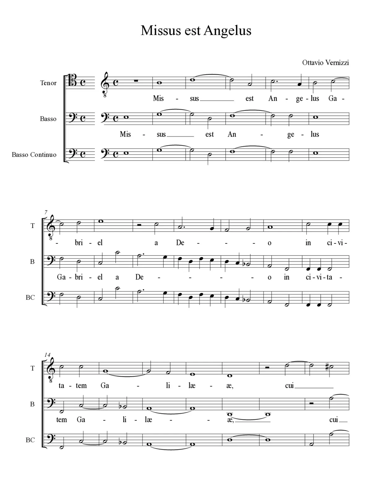 Missus est Angelus - Page 1