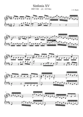 Sinfonia in B minor BWV 801