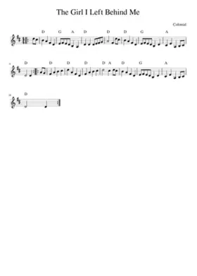 The Girl I Left Behind Me