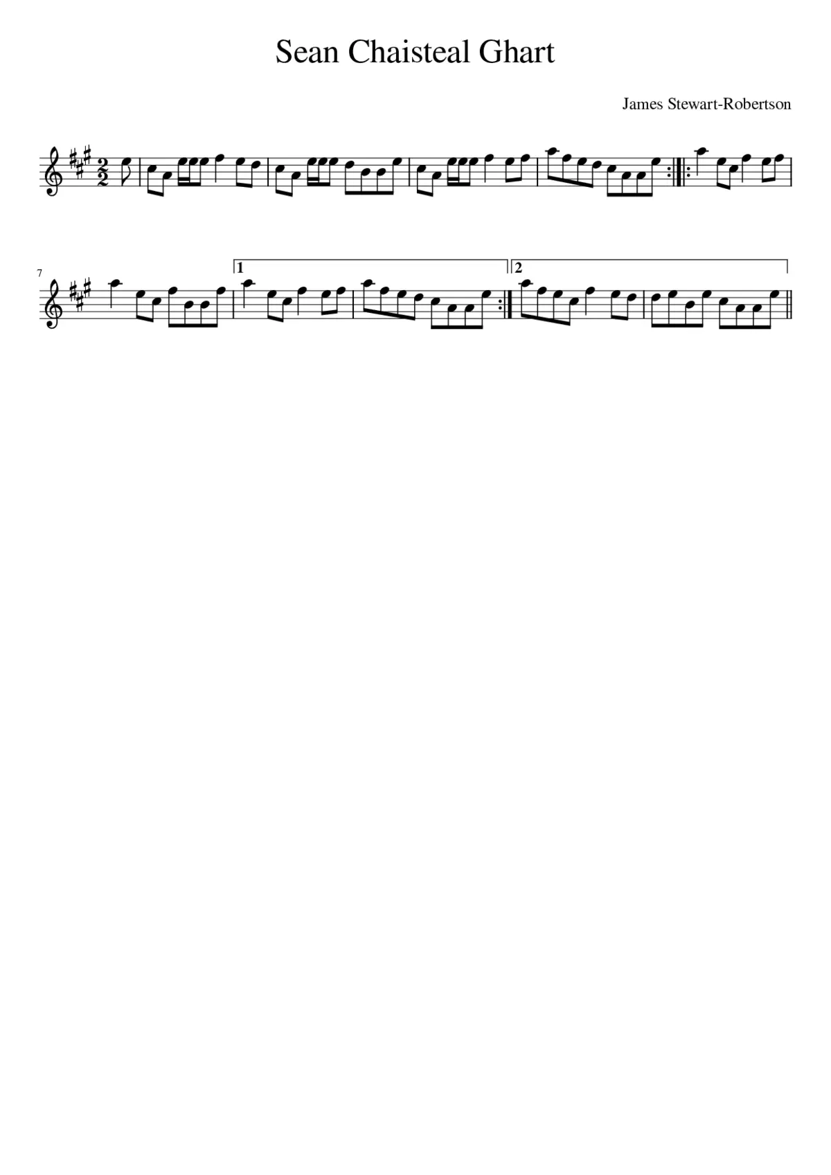 Sean Chaisteal Ghart - Page 1