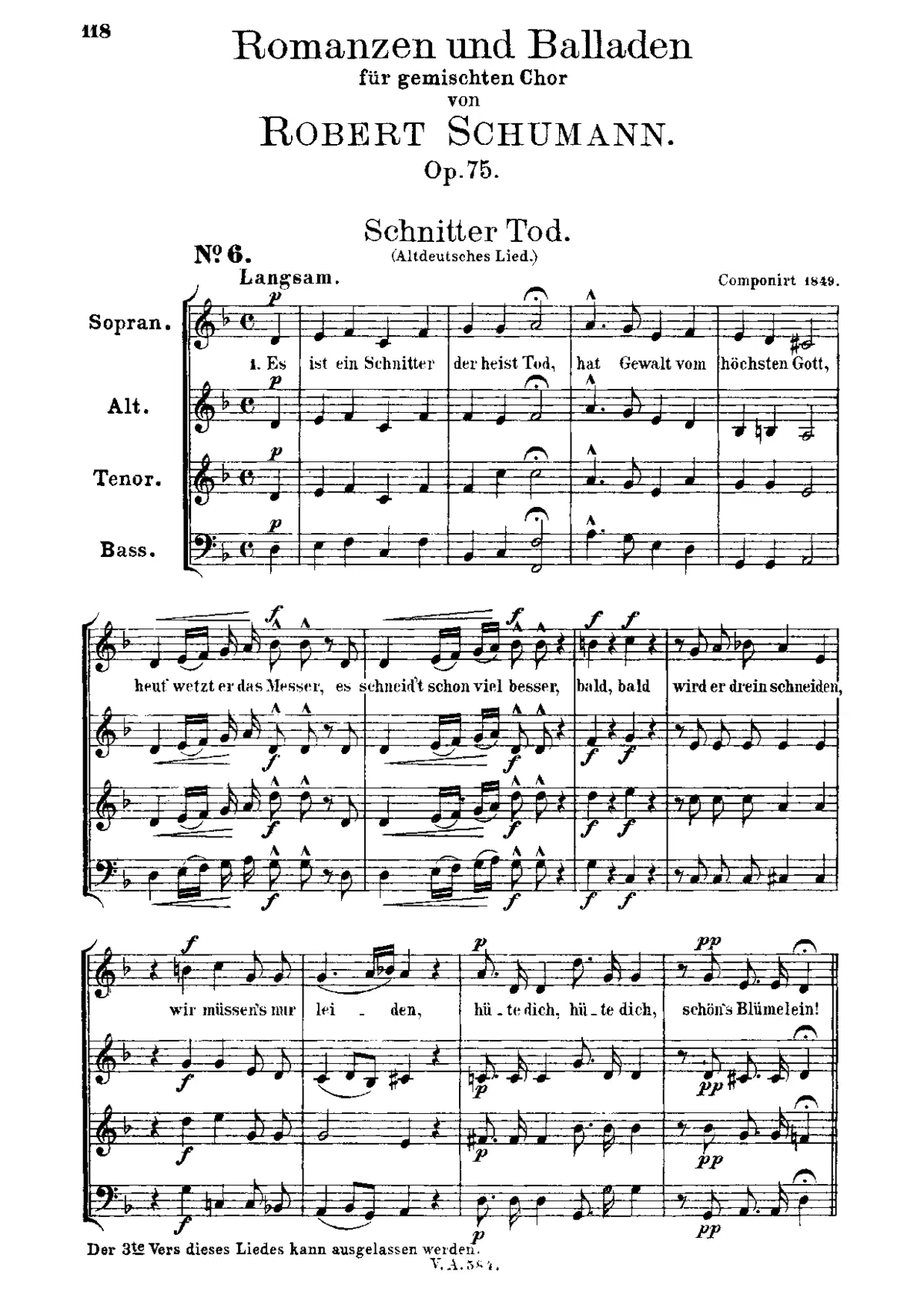 Romanzen und Balladen, Heft II - Page 1