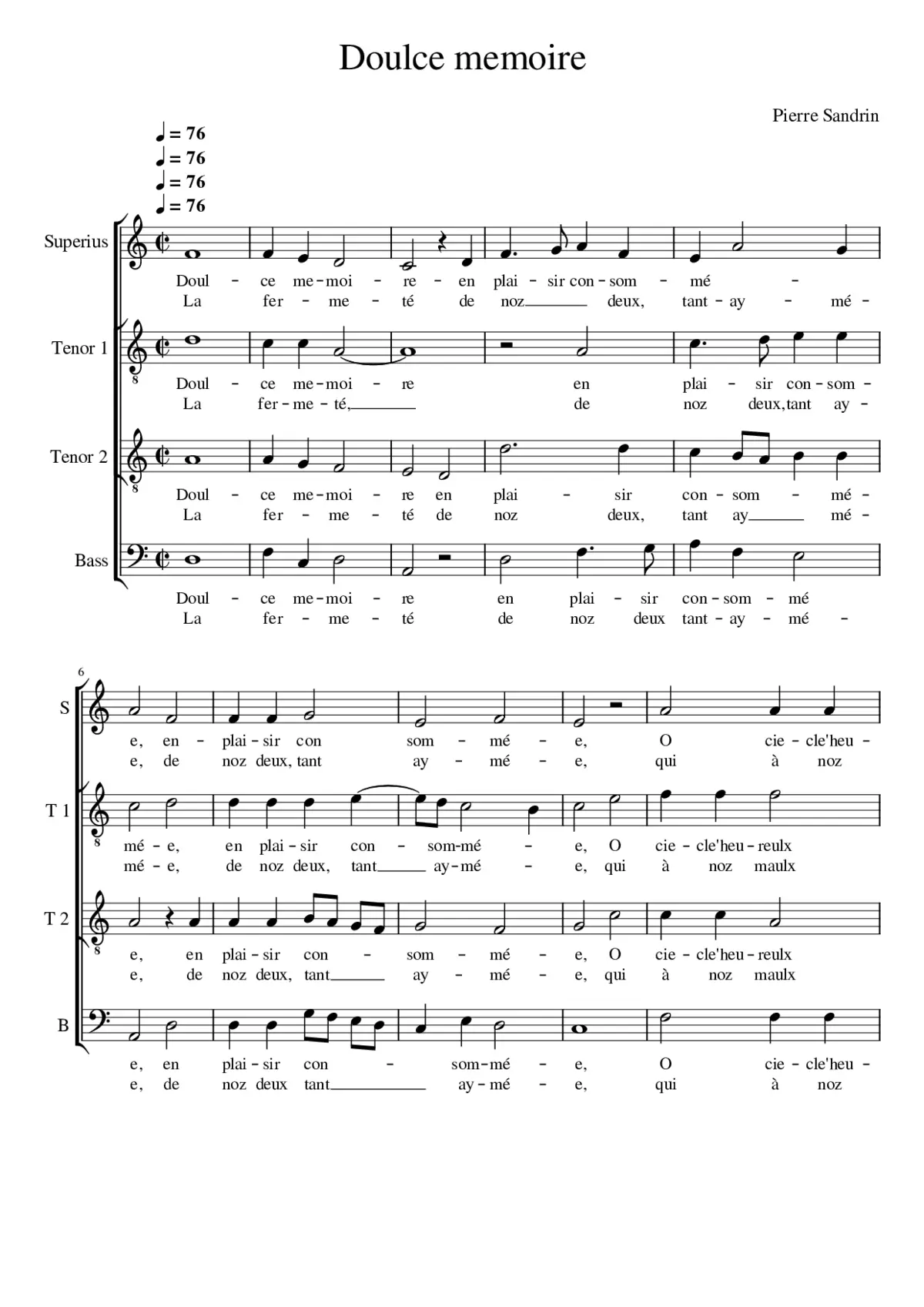 Doulce memoire - Page 1