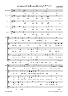 Verleih uns Frieden genädiglich, SWV 372