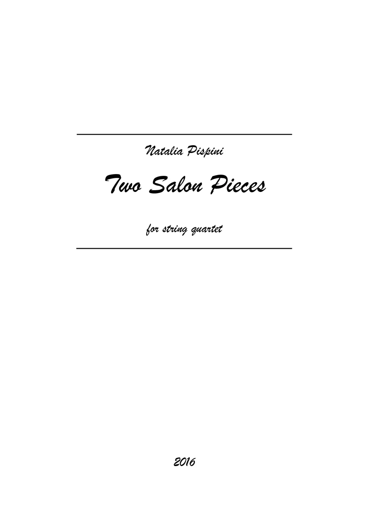 2 Salon Pieces - Page 1