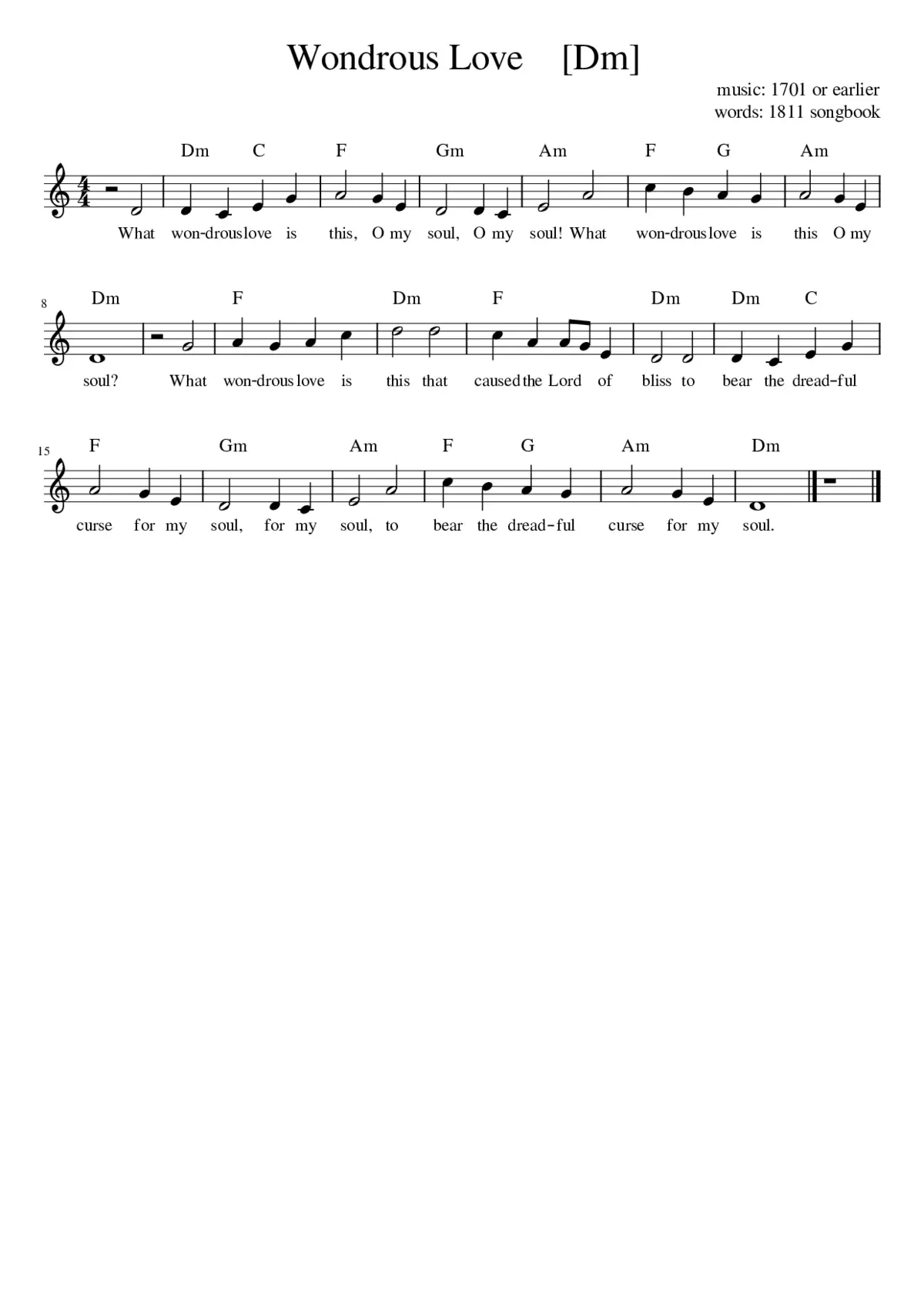 what wondrous love is this - Page 1