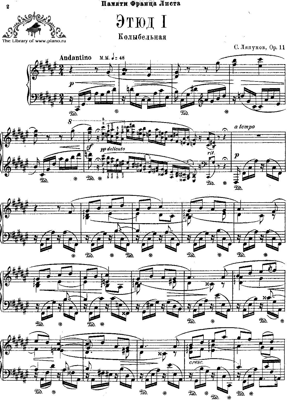 12 Etudes d'Execution Transcendante - Page 1