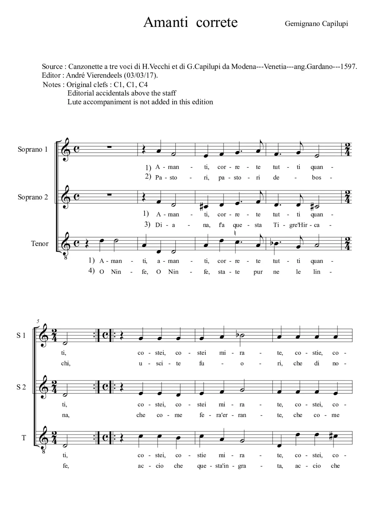 Amanti correte - Page 1