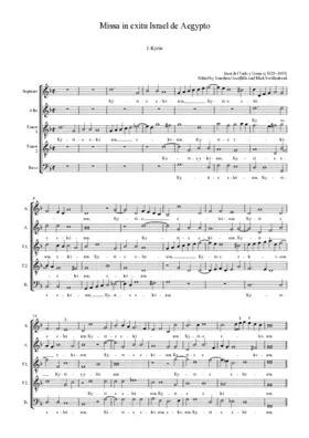 Missa in exitu Israel de Aegypto