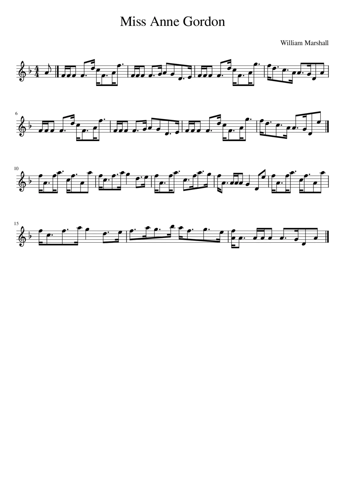 Miss Anne Gordon - Page 1