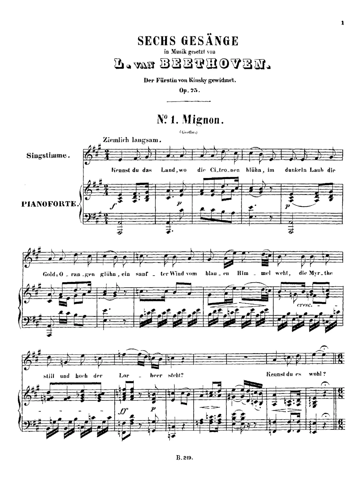 6 Gesänge - Page 1