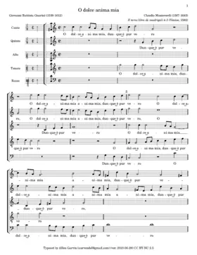 O dolce anima mia