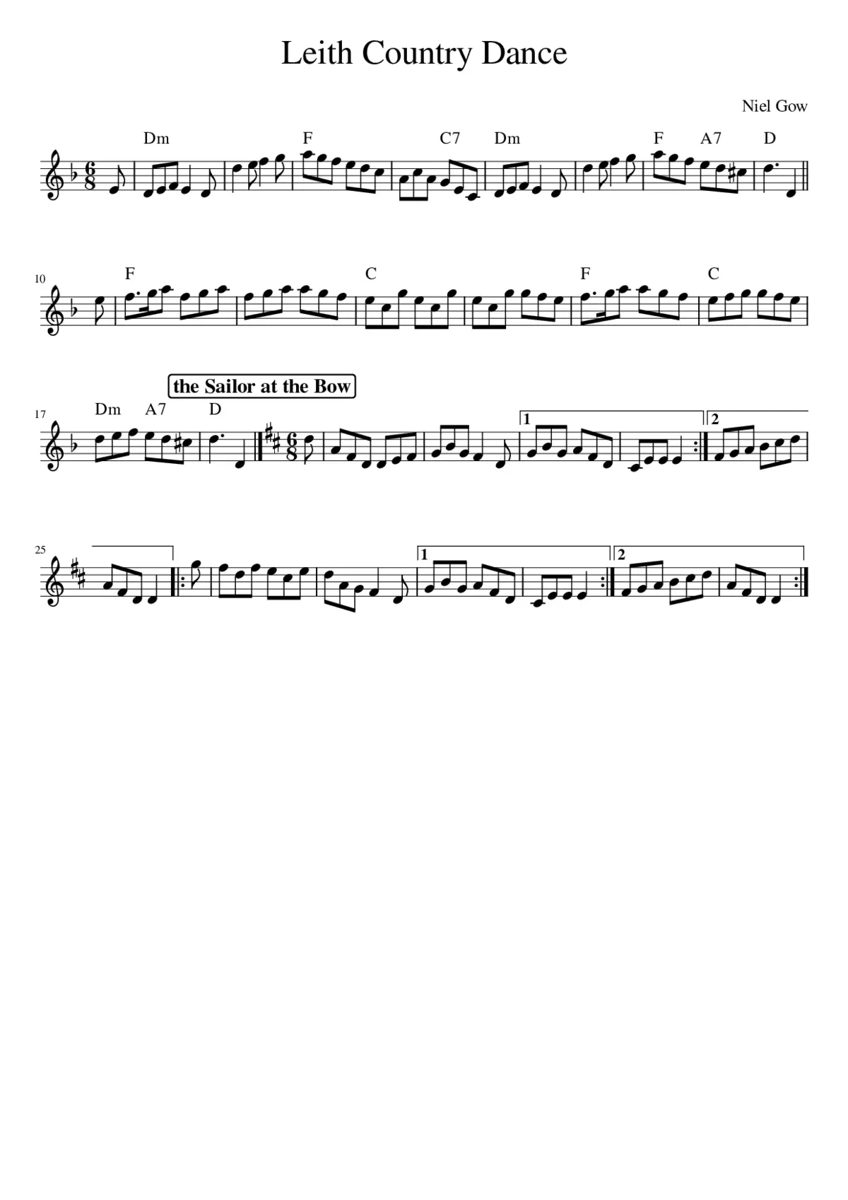 Leith Country Dance - Page 1