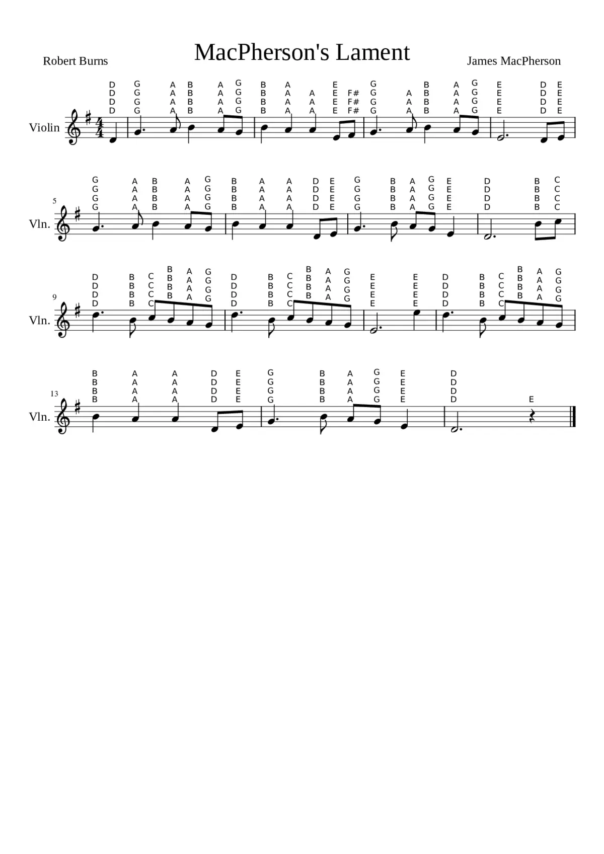 MacPherson's Lament - Page 1