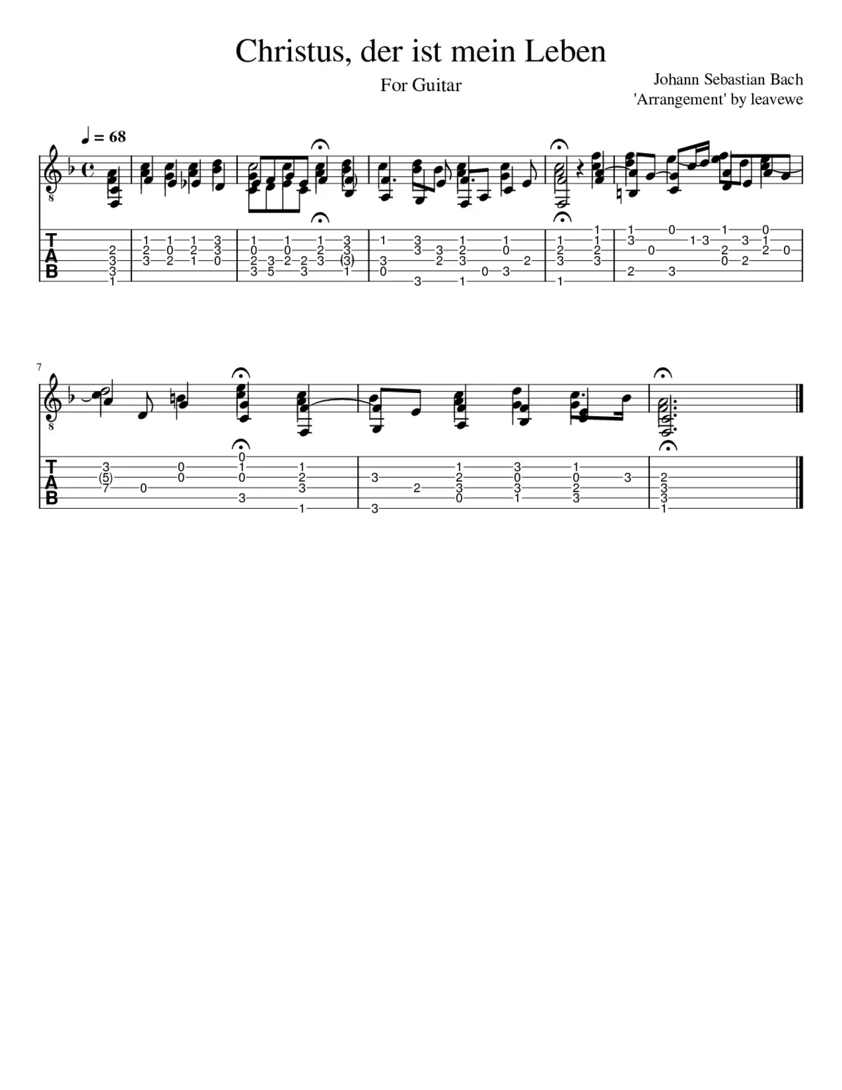 Christus der ist mein Leben - Page 1