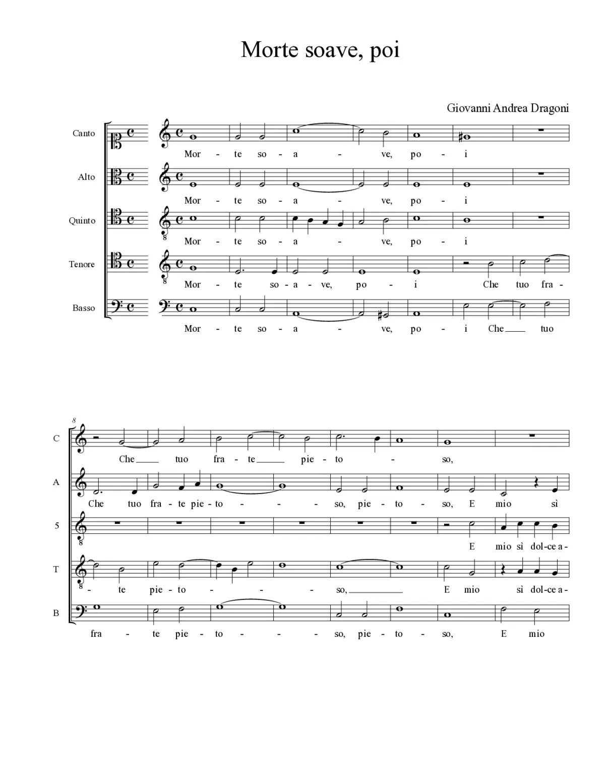 Morte soave, poi - Page 1