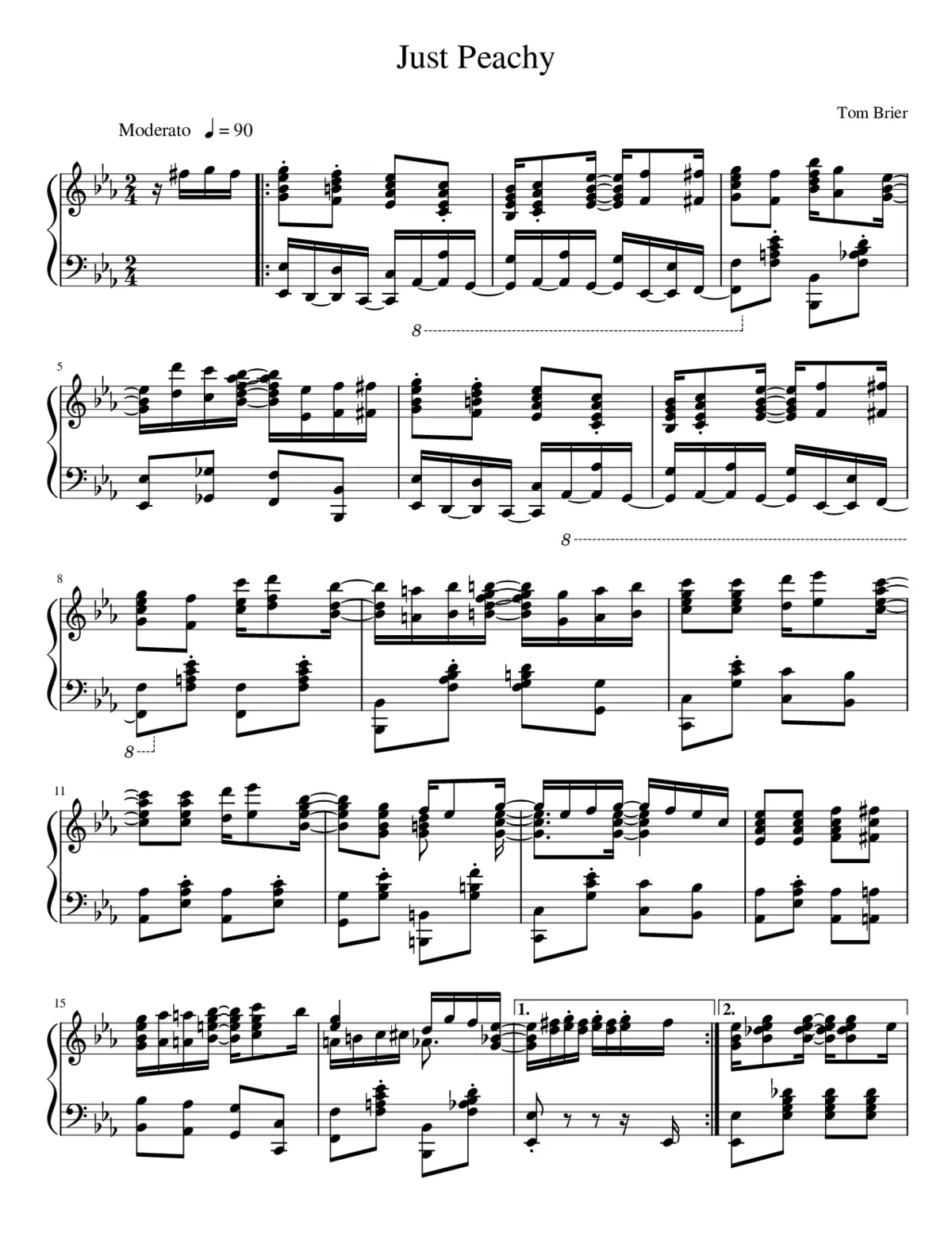 Tom Brier Improvisation - Page 1