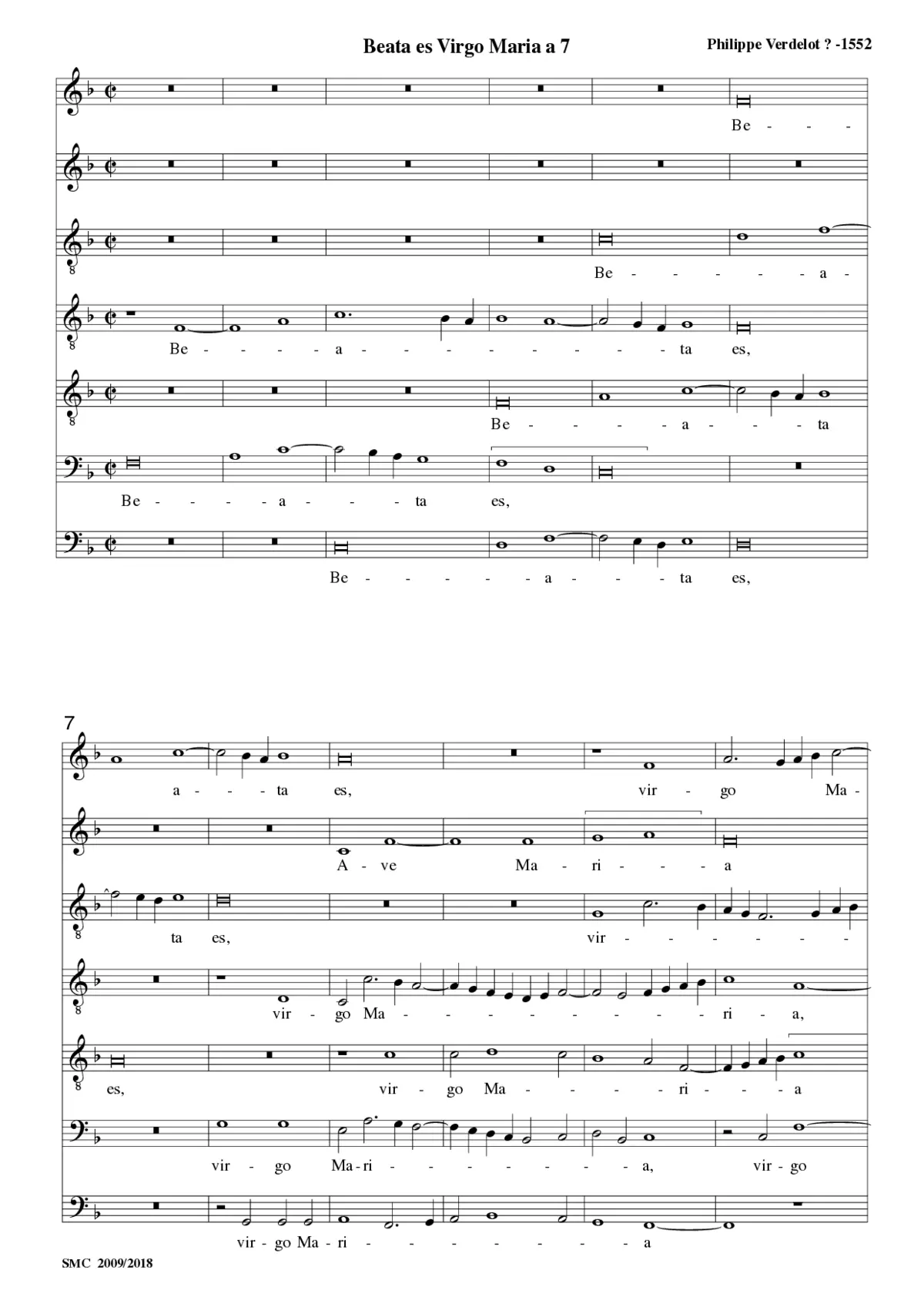 Beata es Virgo Maria - Page 1