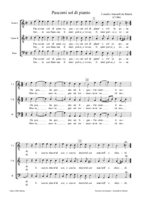 Pascomi sol di pianto