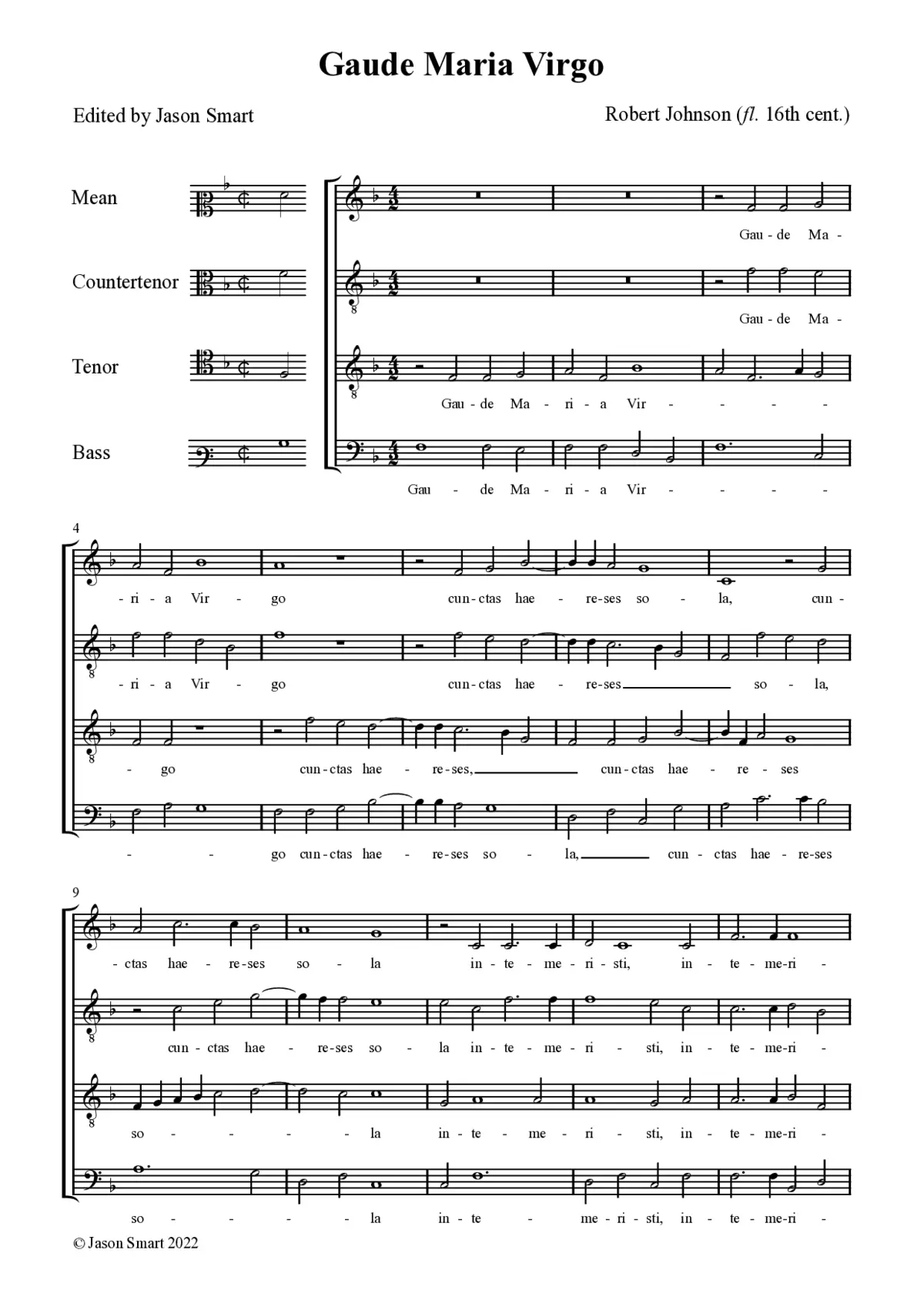 Gaude Maria virgo - Page 1