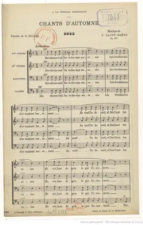 Chants d'automne