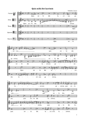Quis mihi det lacrimis