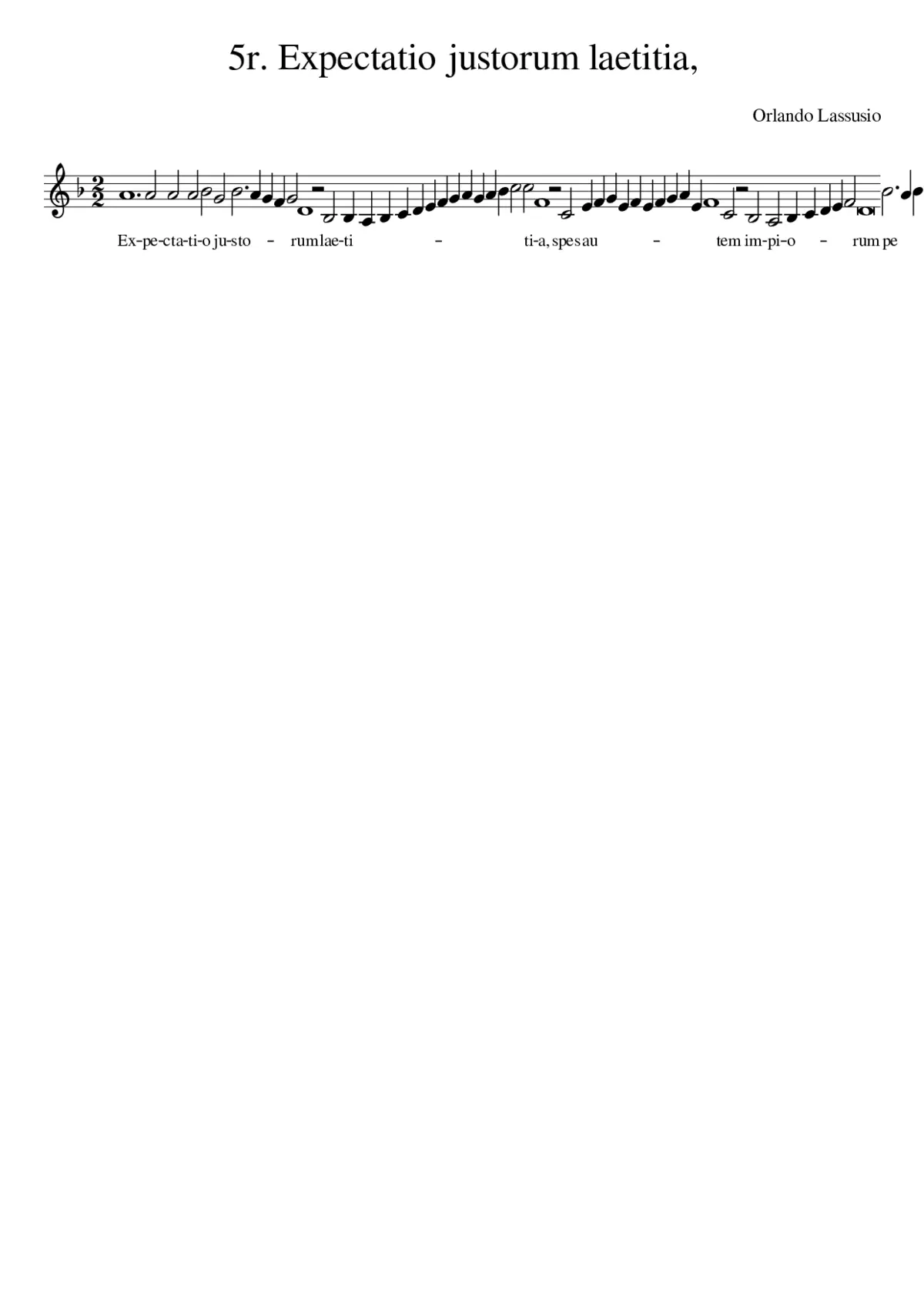 5r. Expectatio justorum laetitia - Page 1