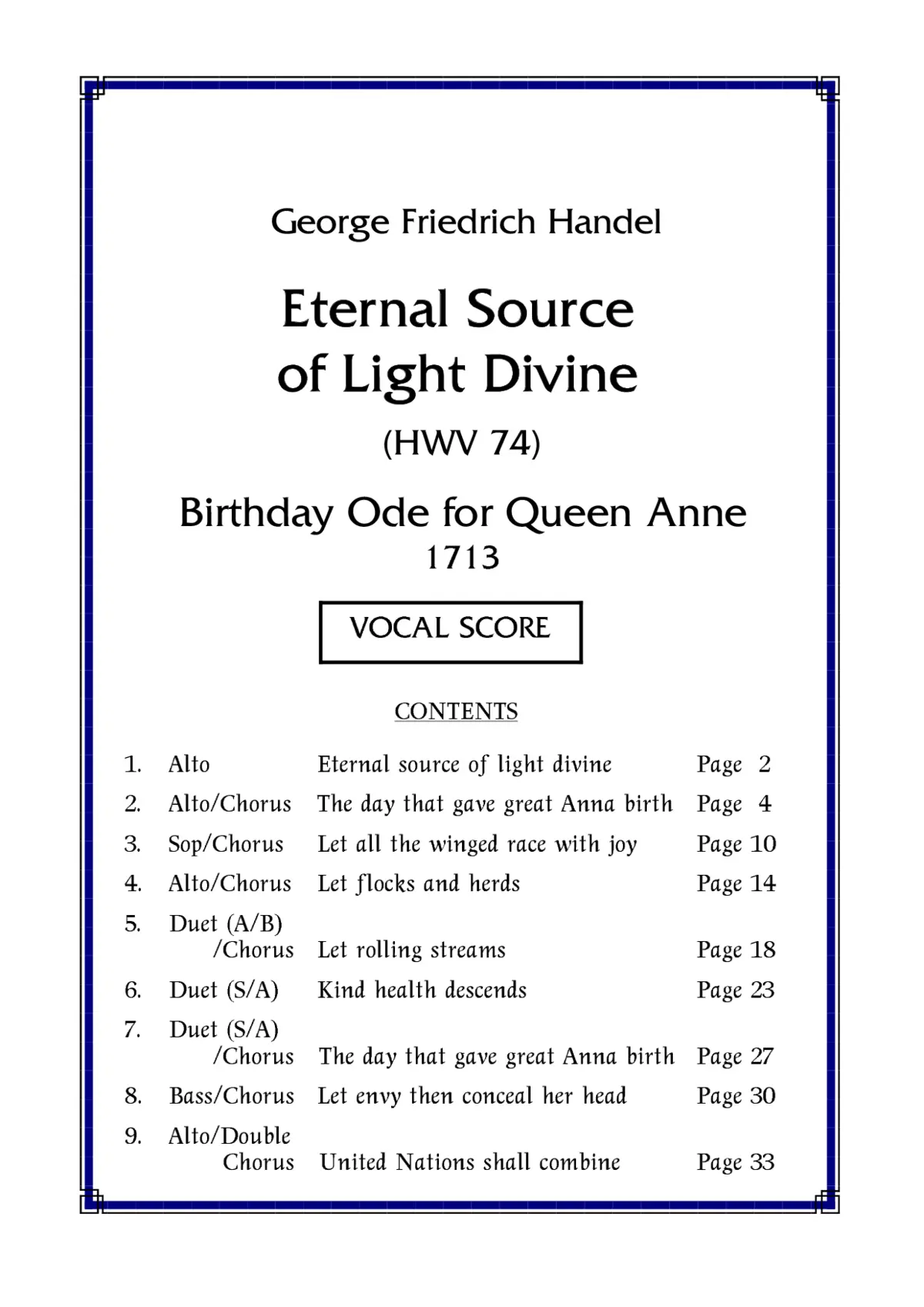 Birthday Ode for Queen Anne - Page 1