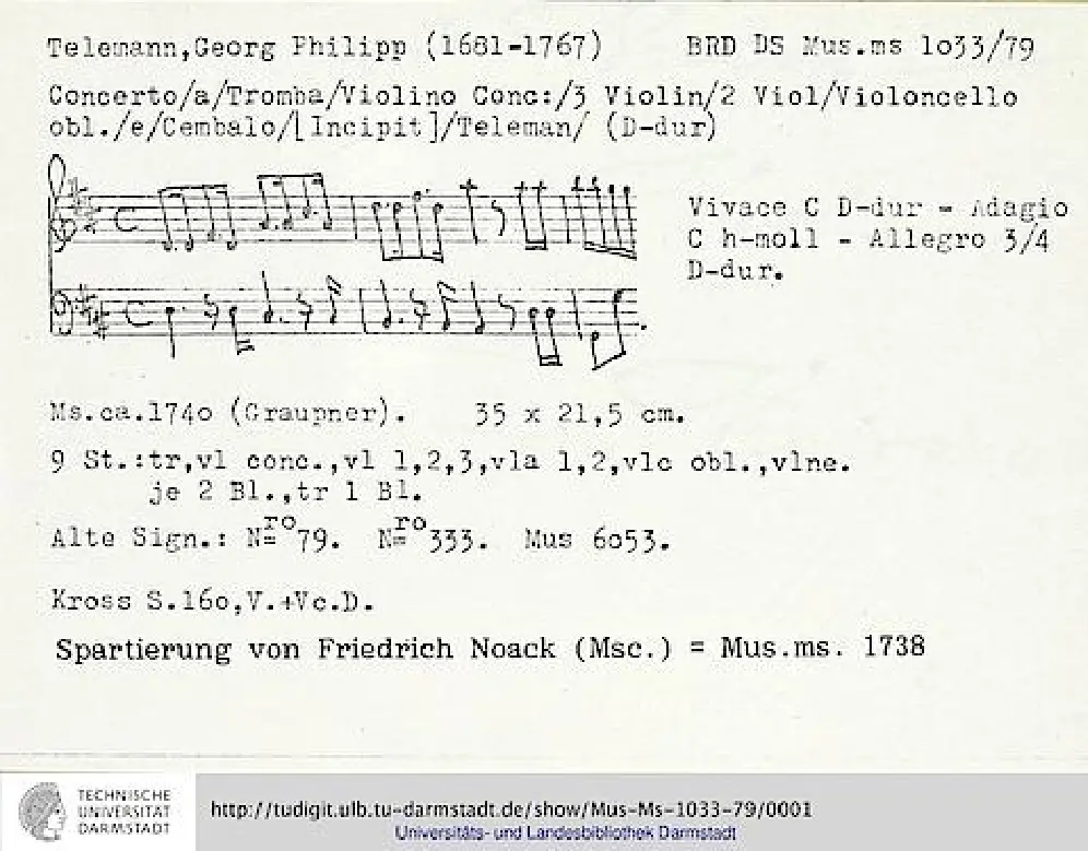Concerto for Violin, Cello, Trumpet and Strings - Page 1