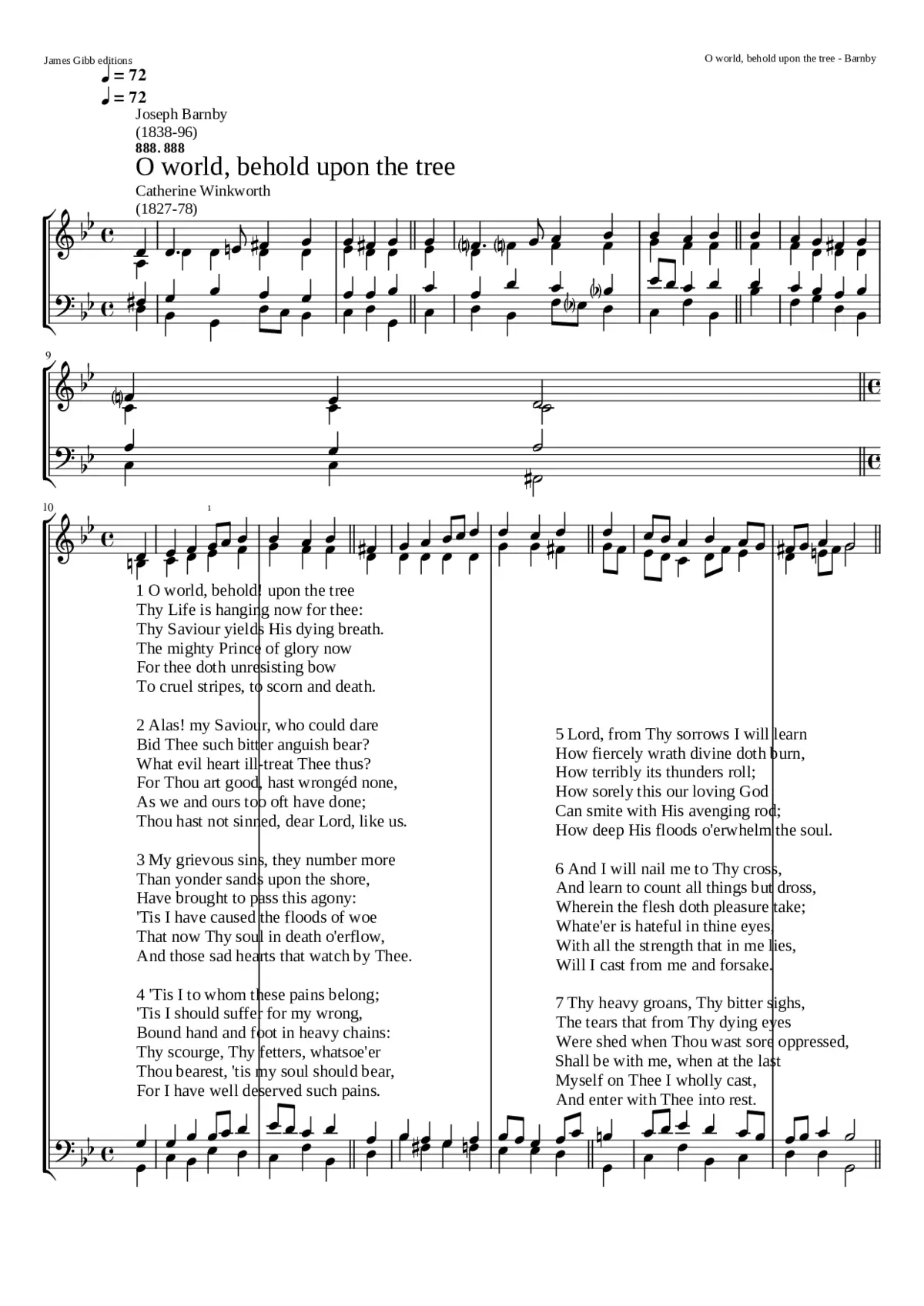 O world behold upon the tree - Page 1