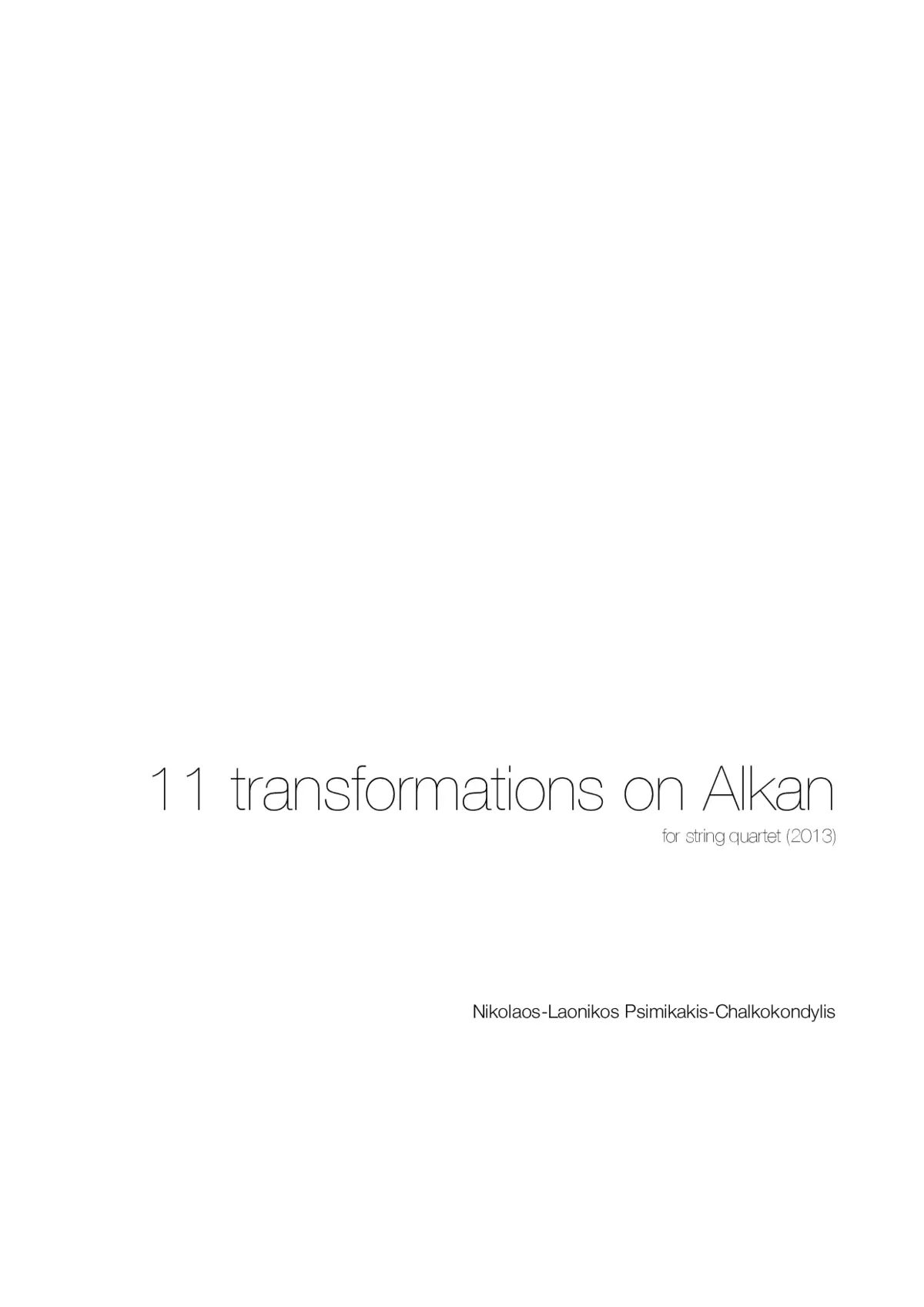 11 Transformations on Alkan - Page 1