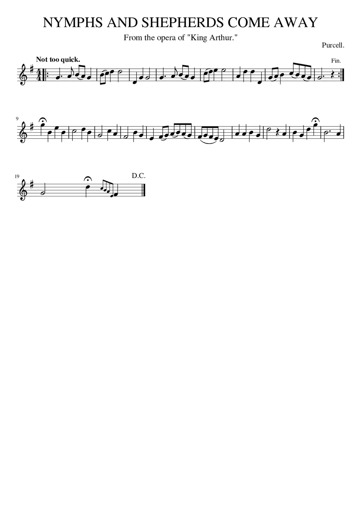 NYMPHS AND SHEPHERDS COME AWAY - Page 1