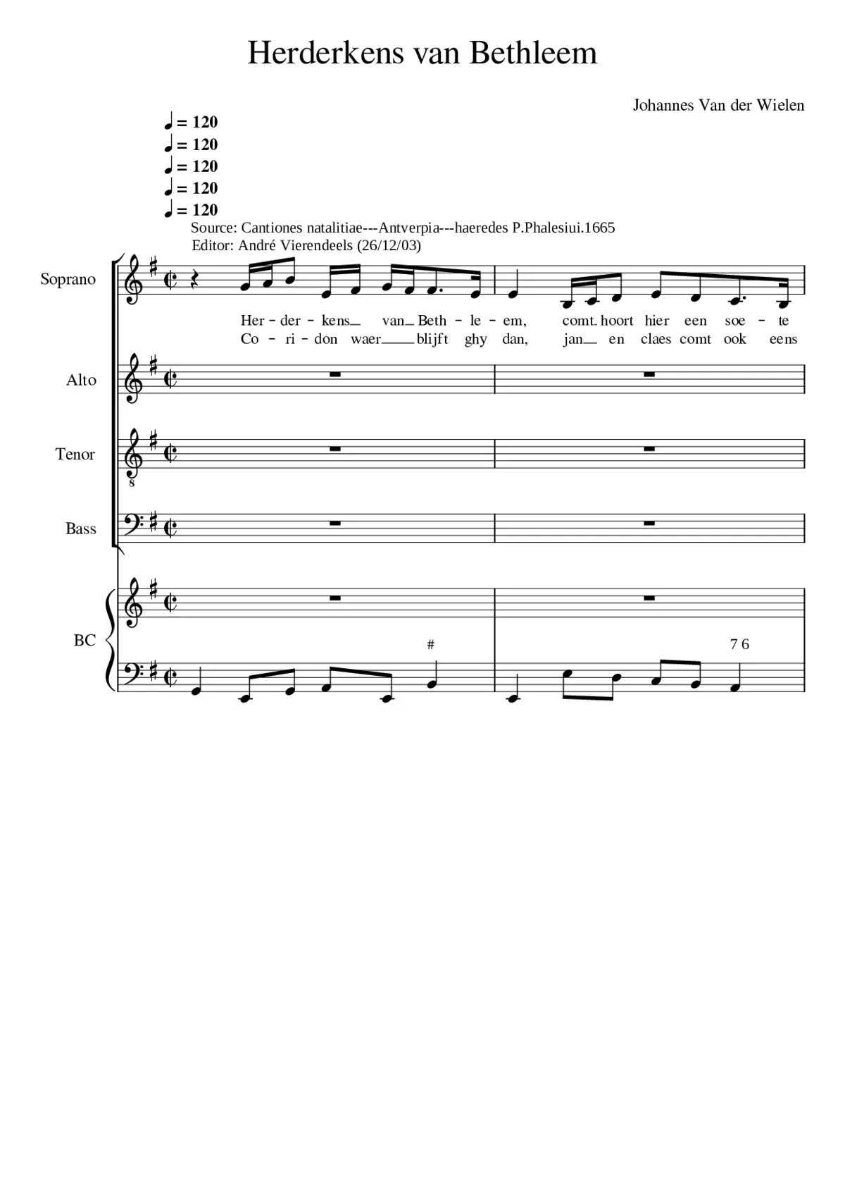 Herderkens van Bethleem - Page 1