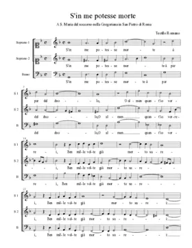 S'in me potesse morte