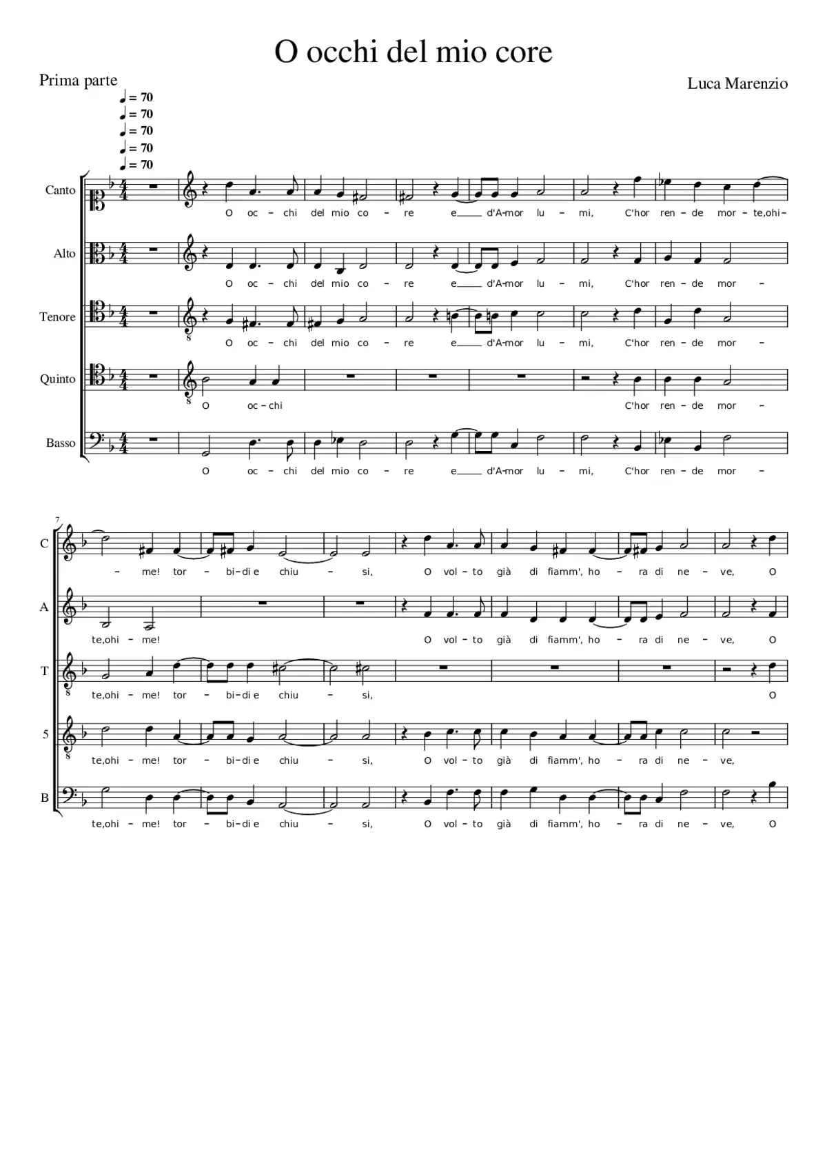 O occhi del mio core - Page 1