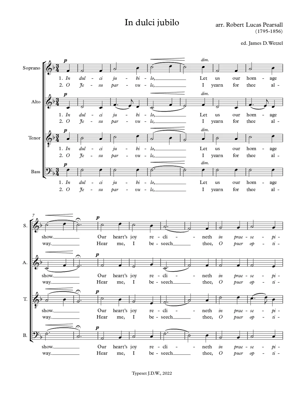 In dulci jubilo - Page 1
