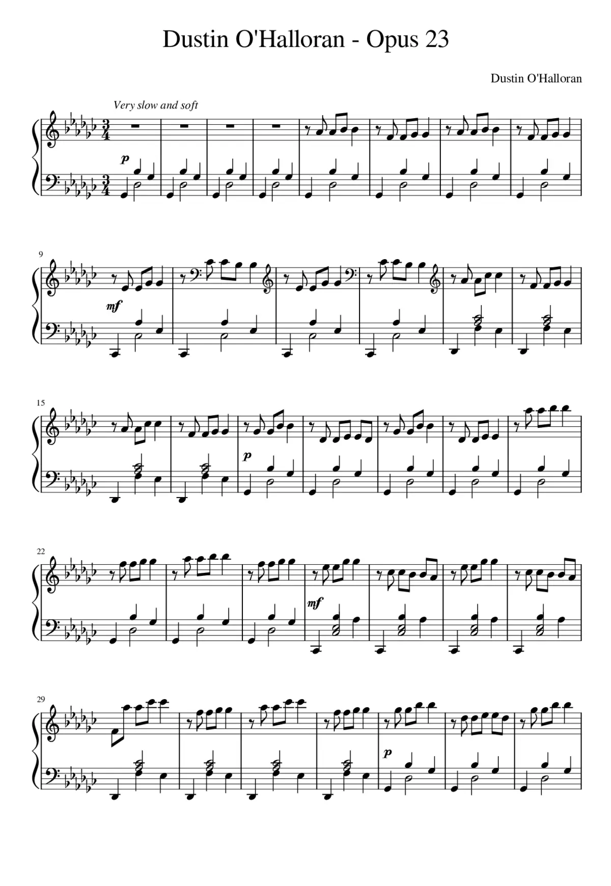 Opus 23 - Page 1